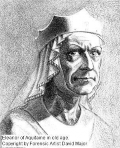 Eleanor in old age -- the age at which she dictated her memoirs. Commissioned for 'Power of a Woman', by forensic artist David Major.